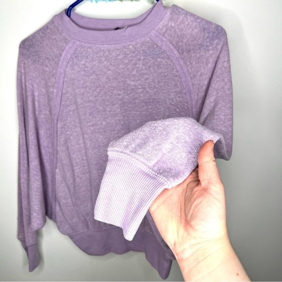 Out From Under Urban Outfitters Purple Lavender Batwing Slouchy Boho Top XS - Picture 6 of 14
